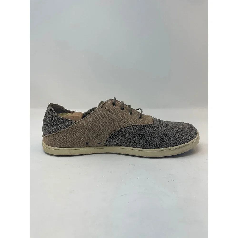 Olukai Nohea Moku Sneakers Mens 12‎ Tan Brown great Breathable Boat Shoes
